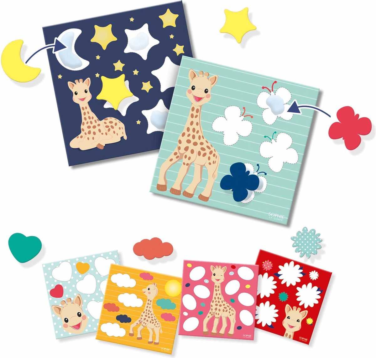 SES My First: Sophie de Giraf Plakvormen Set
