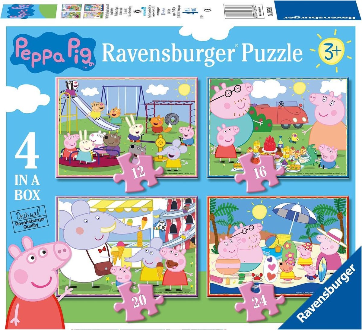 Peppa Pig 4in1 puzzel