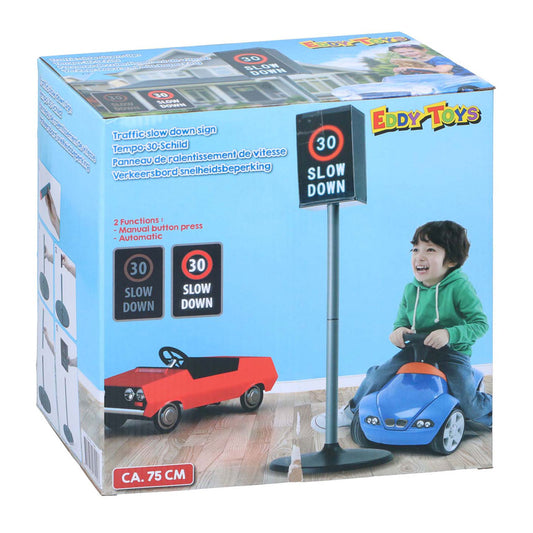Eddy Toys Elektronisch Verkeersbord “Slow Down” (75 cm)