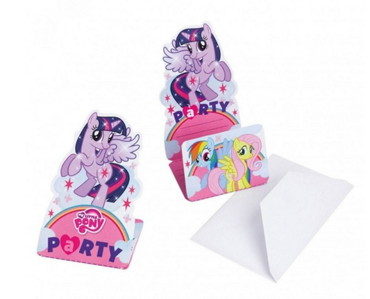 My little pony uitnodigingen 8 stuks