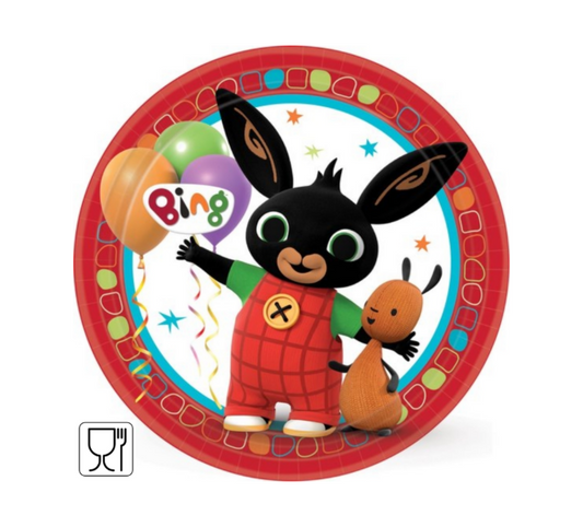 Wegwerpborden Bing karton 23 cm 8 stuks