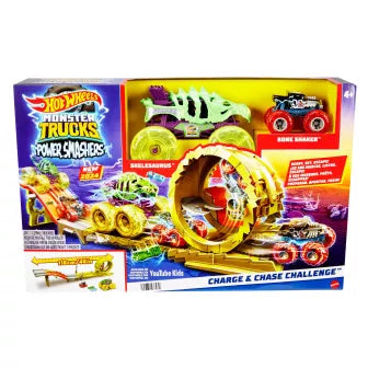 Hot Wheels Monster Trucks Power Smashers – Charge & Chase Challenge